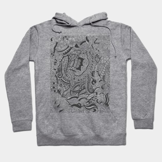 Zentangle ornament Hoodie by ComPix